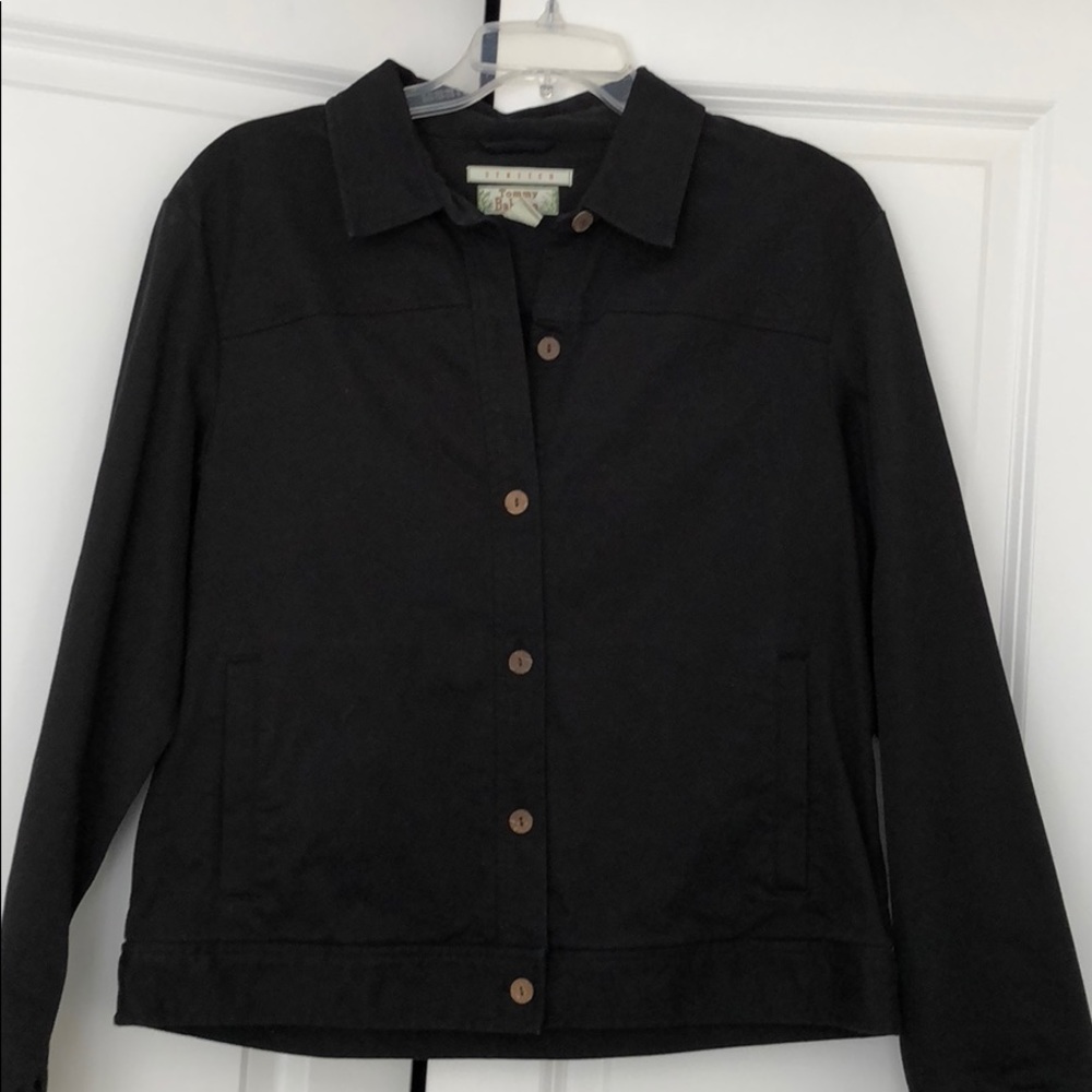 Tommy Bahama Black stretch jacket. Worn 1x. Sz Lg